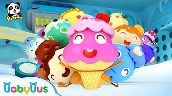 Learn Colors with Ice Cream | Color Song | Nursery Rhymes | Kids Songs | Learn Fruits | BabyBus