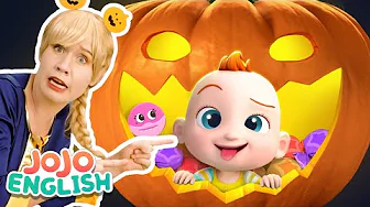 Wheels on Halloween Bus | Happy Halloween Song | Nursery Rhymes & Kids Songs | JoJo English