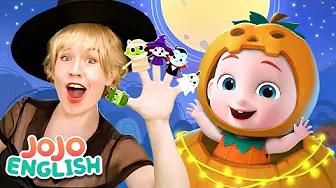 Halloween Finger Family | Learn English | Nursery Rhymes & Kids Songs | JoJo English Family Playroom
