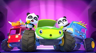 Baby Panda's Singing Contest | Monster Car Story | Kids Songs | BabyBus