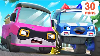 Super Police Truck Song | Monster Truck | Police Cartoon | Car Cartoon | Kids Song | BabyBus