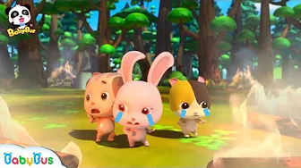 Friends are Trapped in Forest Fire | Firefighter Song | Monster Car | Kids Songs | BabyBus