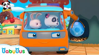 What Does Baby Panda Hide? | Monster Trucks' Easter Egg Hunt | Kids Song | Nursery Rhymes | BabyBus