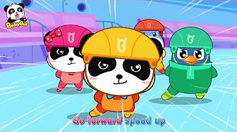 Baby Panda's Speed Skating | Winter Games for Kids | Love Sports | BabyBus