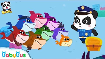 Baby Shark Vs Baby Panda Policeman | Number Song,Learn Colors | Kids Safety Tips | BabyBus Song