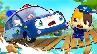 Brave Police Car - Polly | Monster Truck, Fire Truck | Cars for Kids | Kids Songs | BabyBus