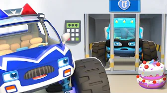Monster Police Truck Rescue Team | Monster Truck | Cartoon for Kids | Kids Song | BabyBus