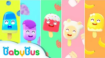 Yummy Ice Creams | Baby Panda's Ice Pop Truck | Kids Song | BabyBus