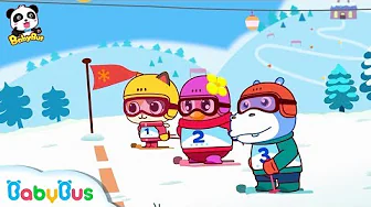 Baby Panda's Dance Party on Ice | Winter Games for Kids | Play Ice Hockey | BabyBus