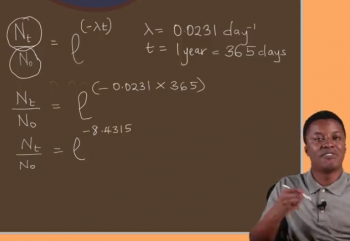 Nuclear Chemistry-Radioactive Decay -9-Calculations Involving Half-life