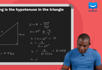 Trigonometric Ratios-Sine Ratio -7-Finding the Hypotenuse