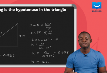Trigonometric Ratios-Cosine Ratio -11-Applying the Cosine Ratio 2