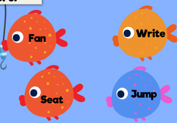 What's that Sound?-Rhyming Pairs -5-Fishing Phonics 'ee'