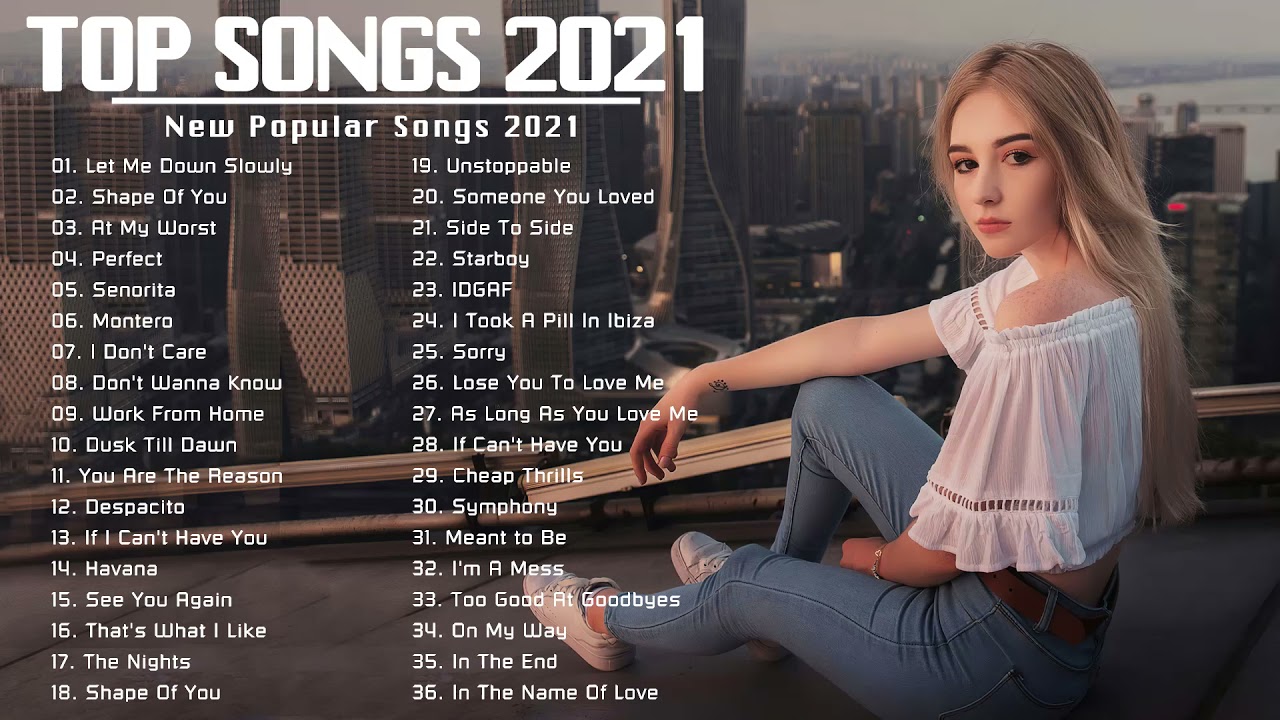 Ed Sheeran, Adele, Taylor Swift, Ariana Grande, Bruno Mars, Justin Bieber Pop Hits 2021