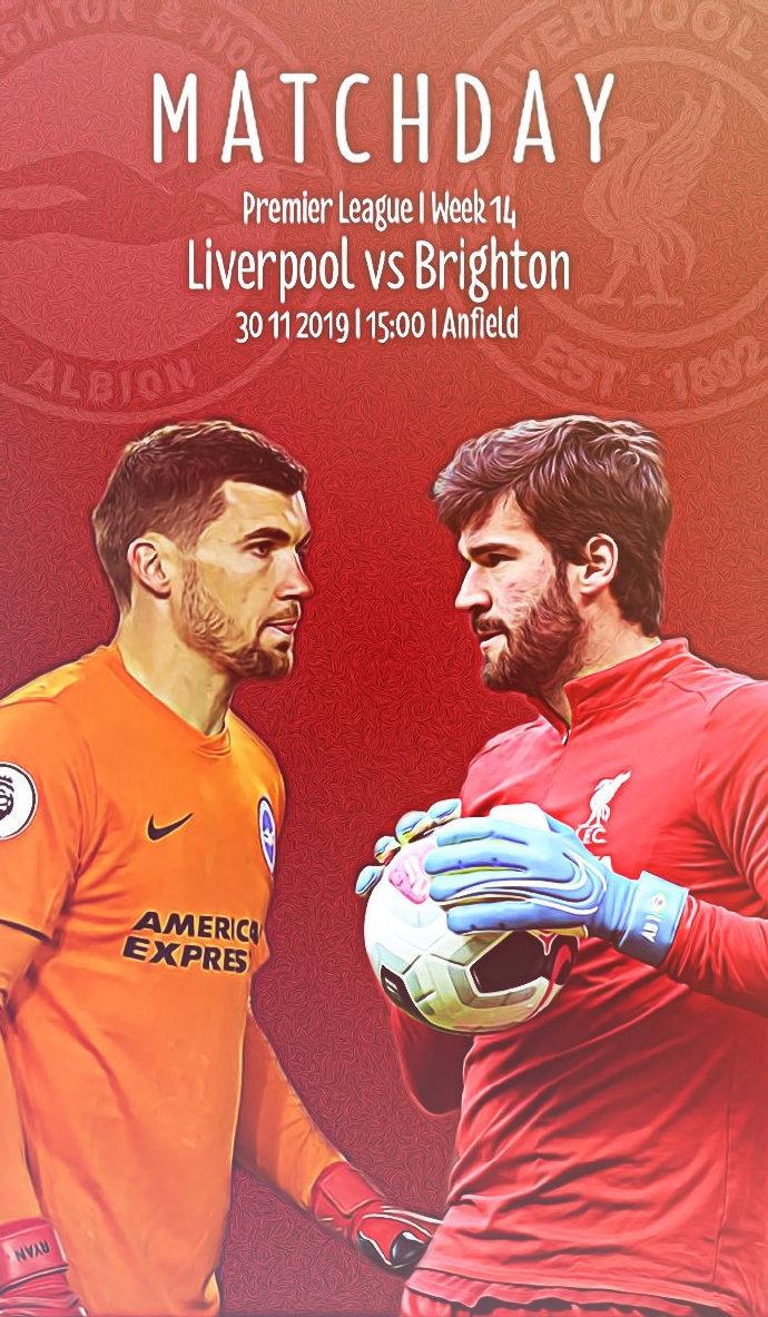Liverpool versus Brighton & Hove Albion F.C.