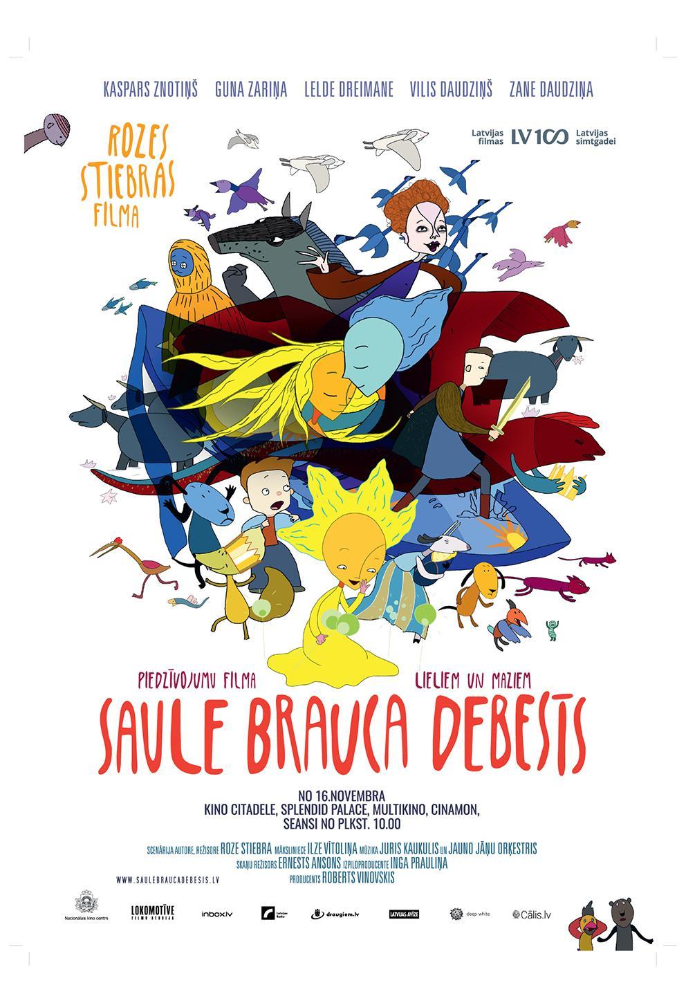 Saule brauca debesis
