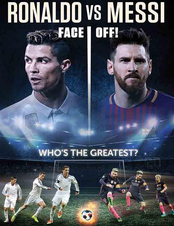 Poster Ronaldo vs. Messi