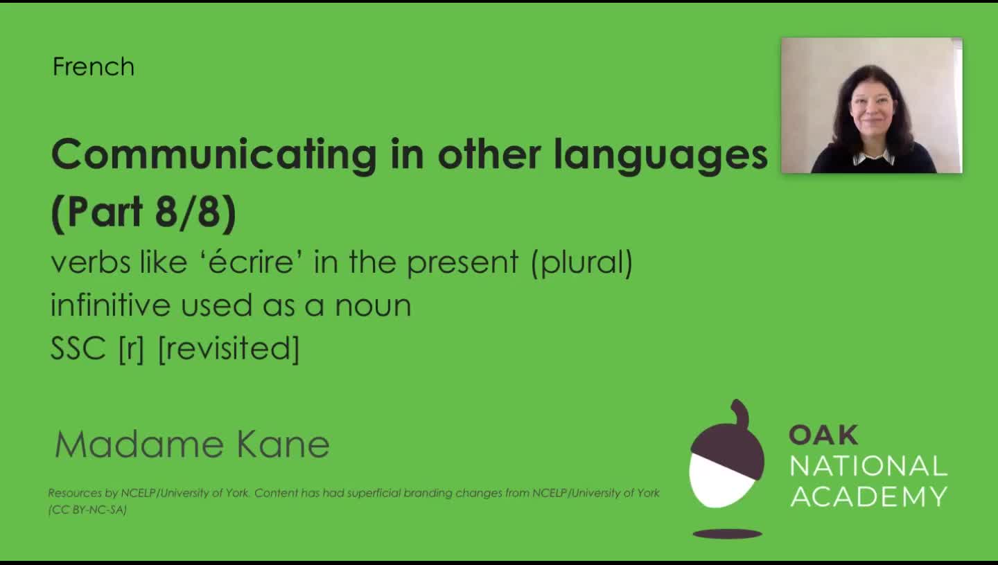 Communicating in other languages (Part 8/8)