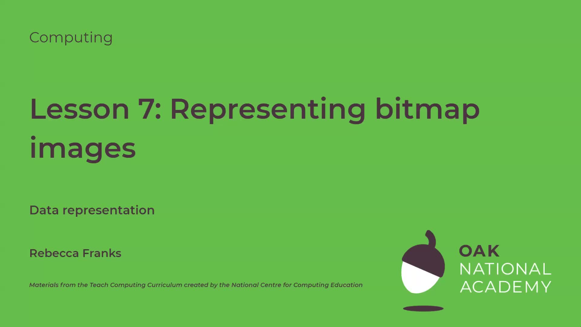 Representing bitmap images