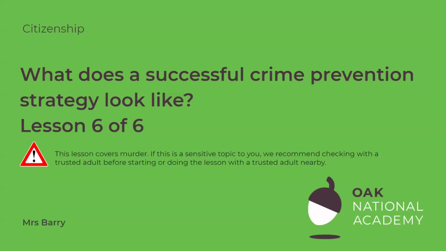 What does a successful crime prevention strategy look like?