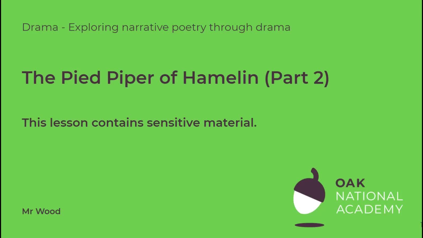 The Pied Piper of Hamelin (Part 2)