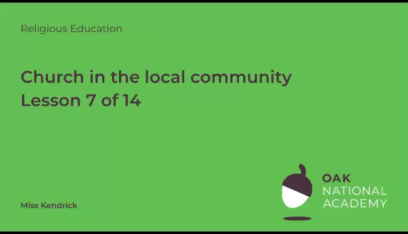 Church in the local community