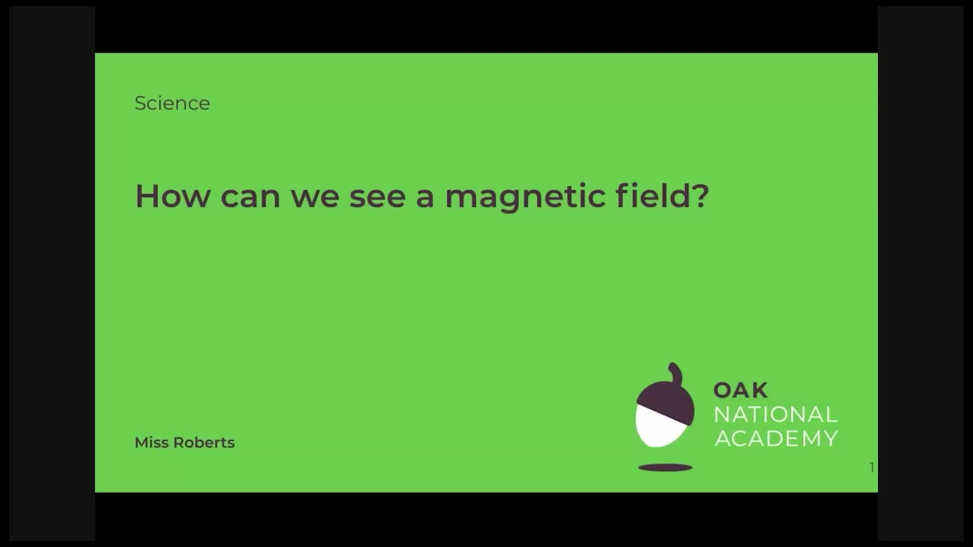 How can we see a magnetic field?