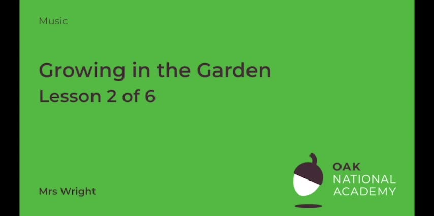 Growing in the garden