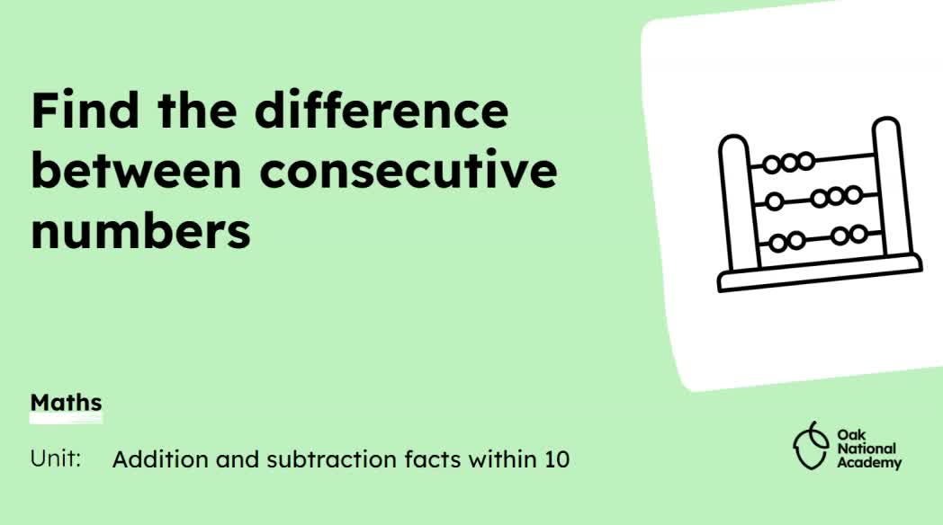 Find the difference between consecutive numbers