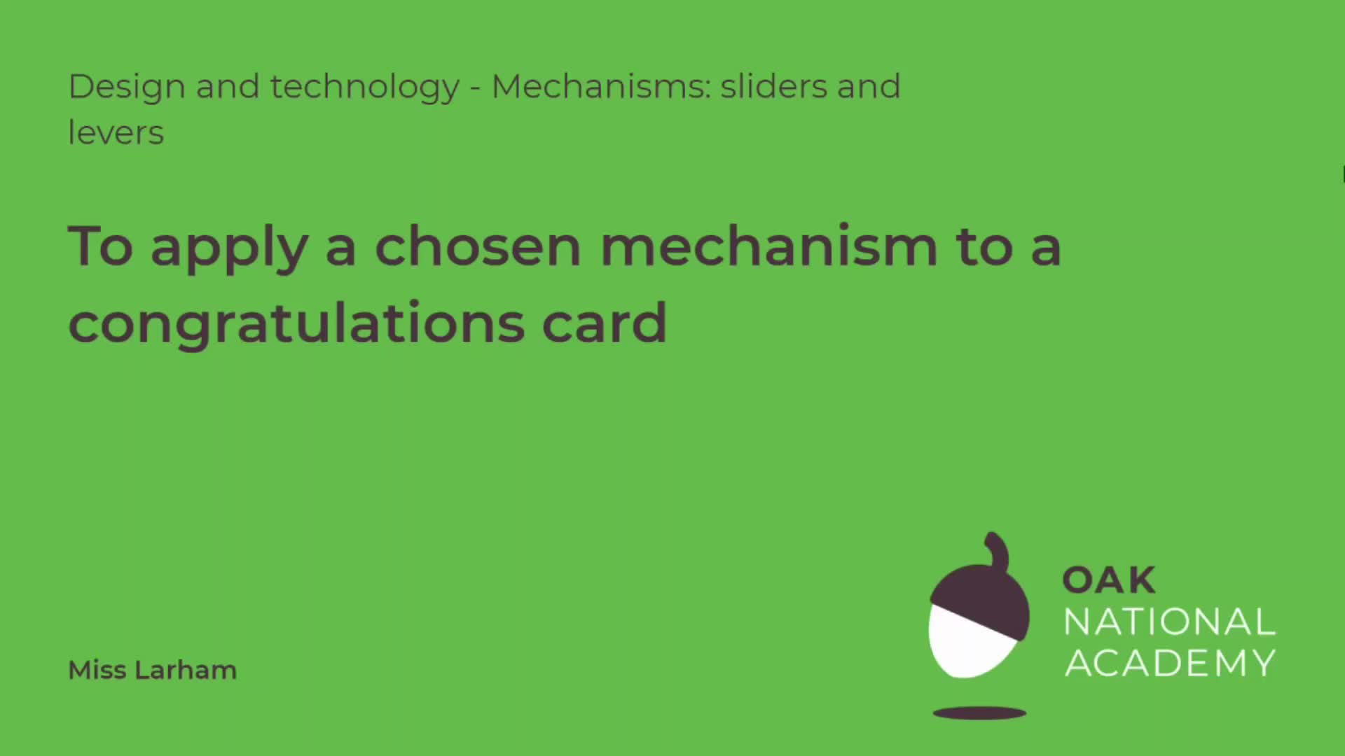 To apply a chosen mechanism to a celebration card