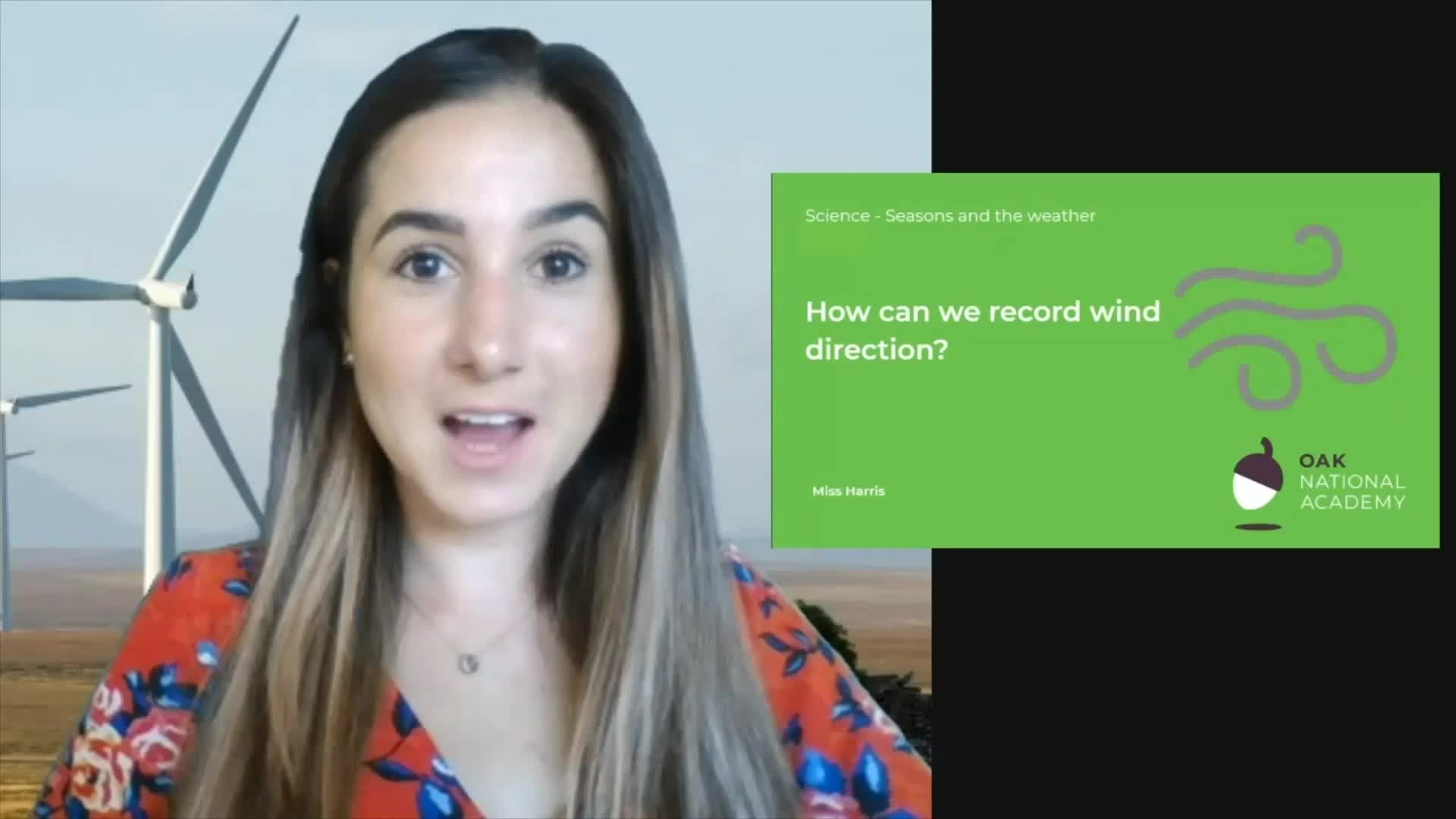 How can we record wind direction?