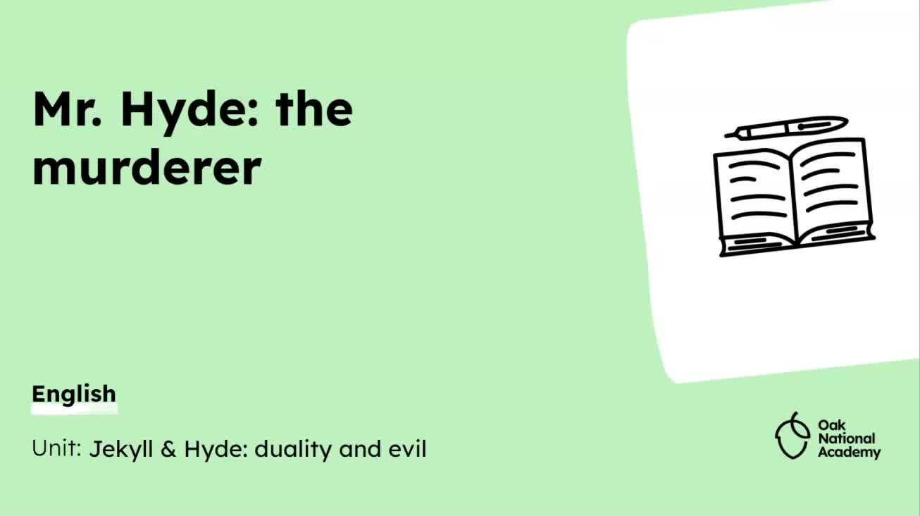 Mr. Hyde: the murderer