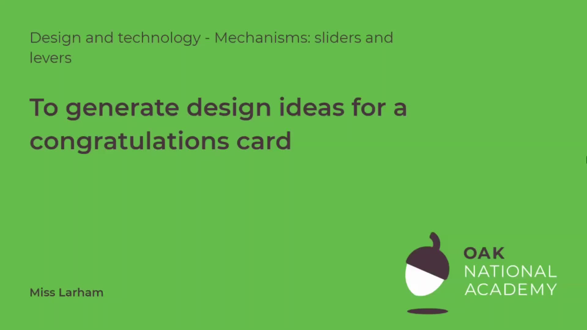 To generate design ideas for a congratulations card
