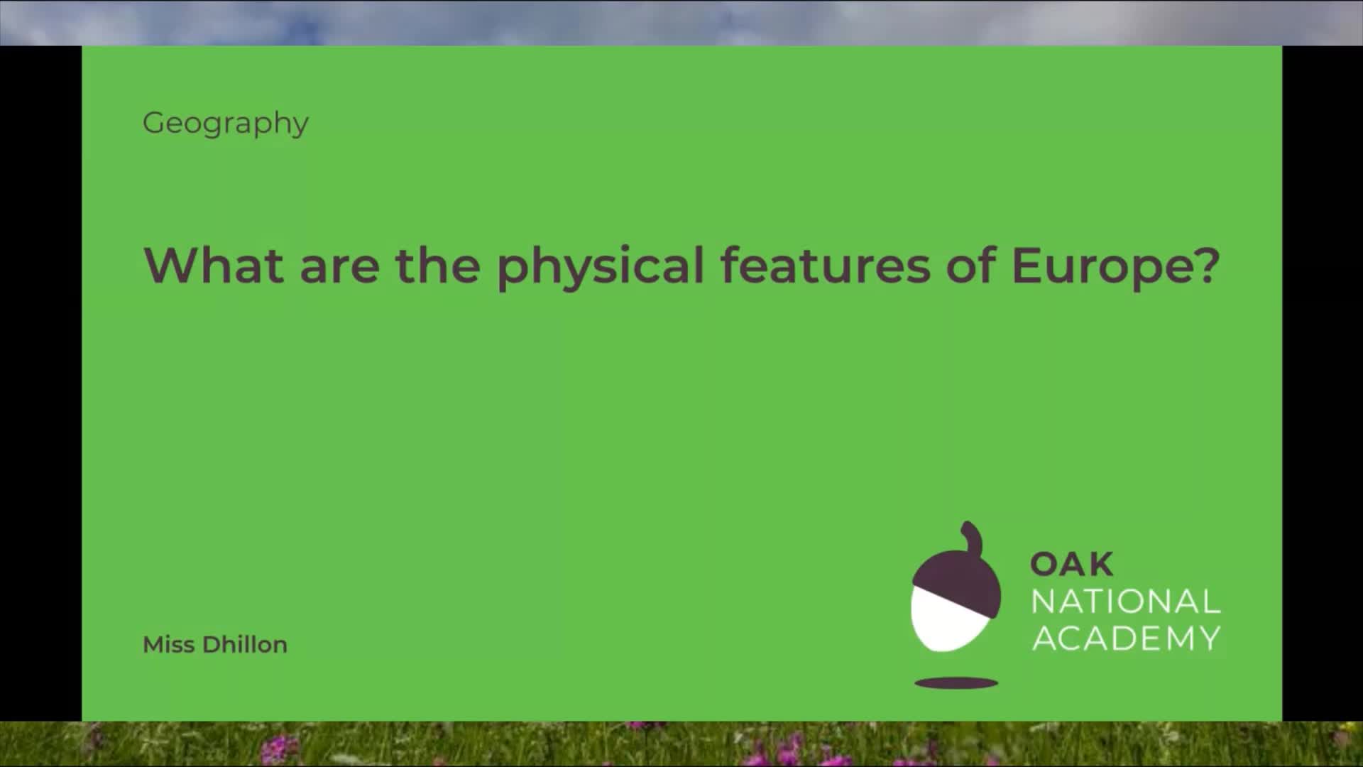 What are the physical features of Europe?