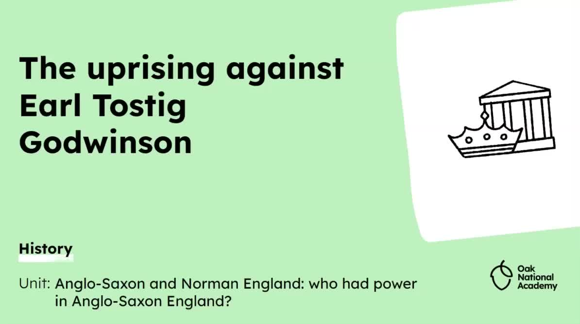 The uprising against Earl Tostig Godwinson