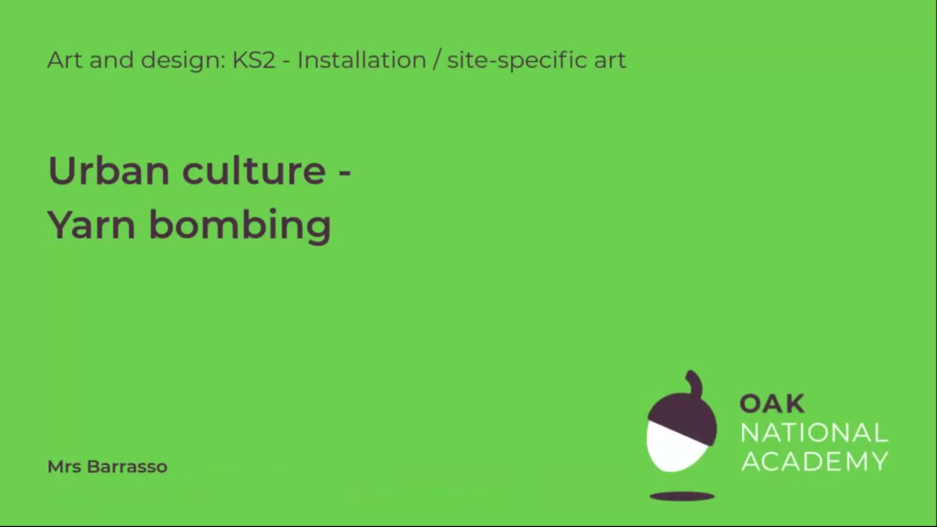 Urban culture - yarn bombing