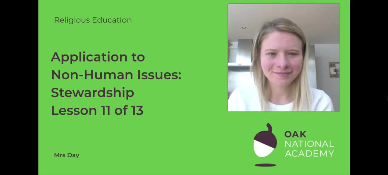 Application to Non-Human Issues: Stewardship