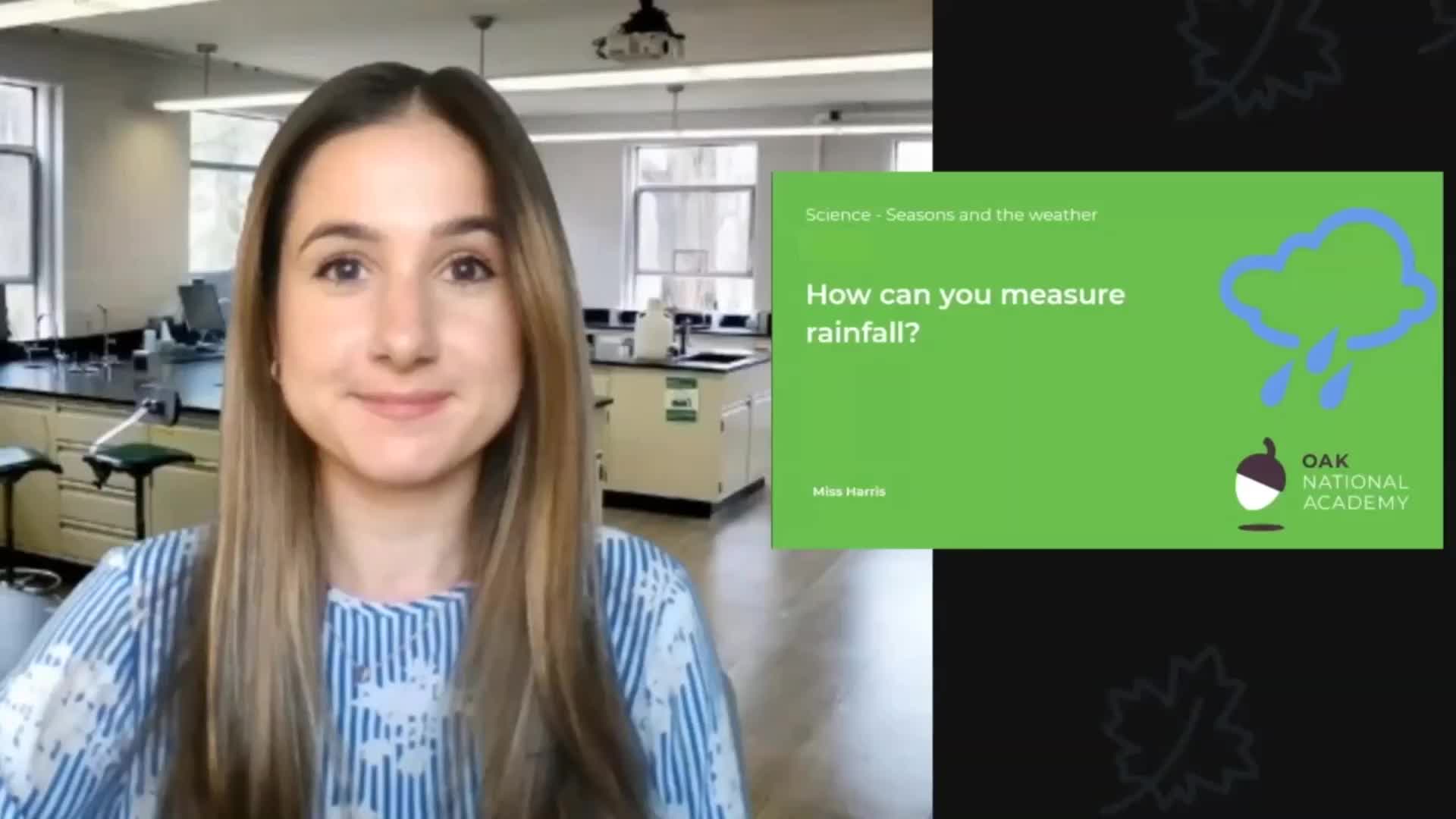 How can you measure rainfall?