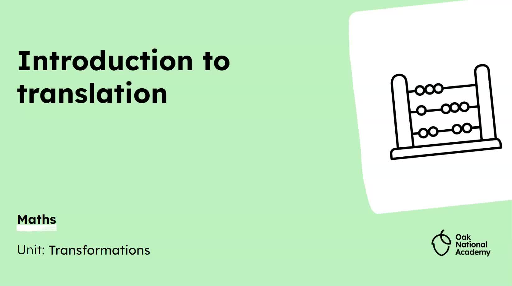 Introduction to translation