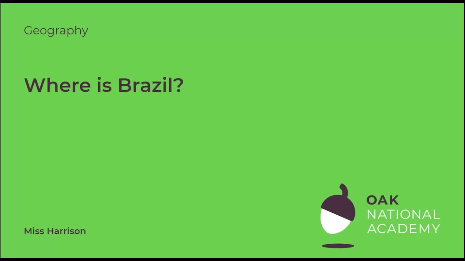 Where is Brazil?