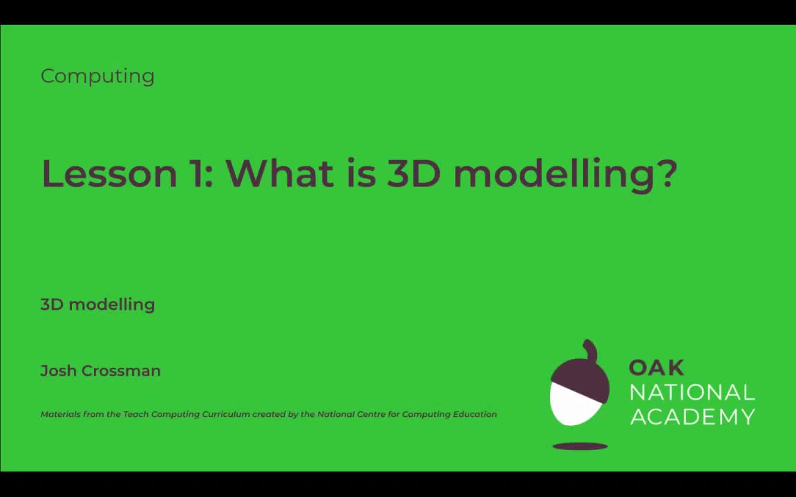 What is 3D modelling?