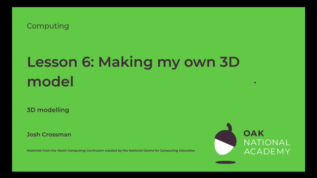 Making my own 3D model