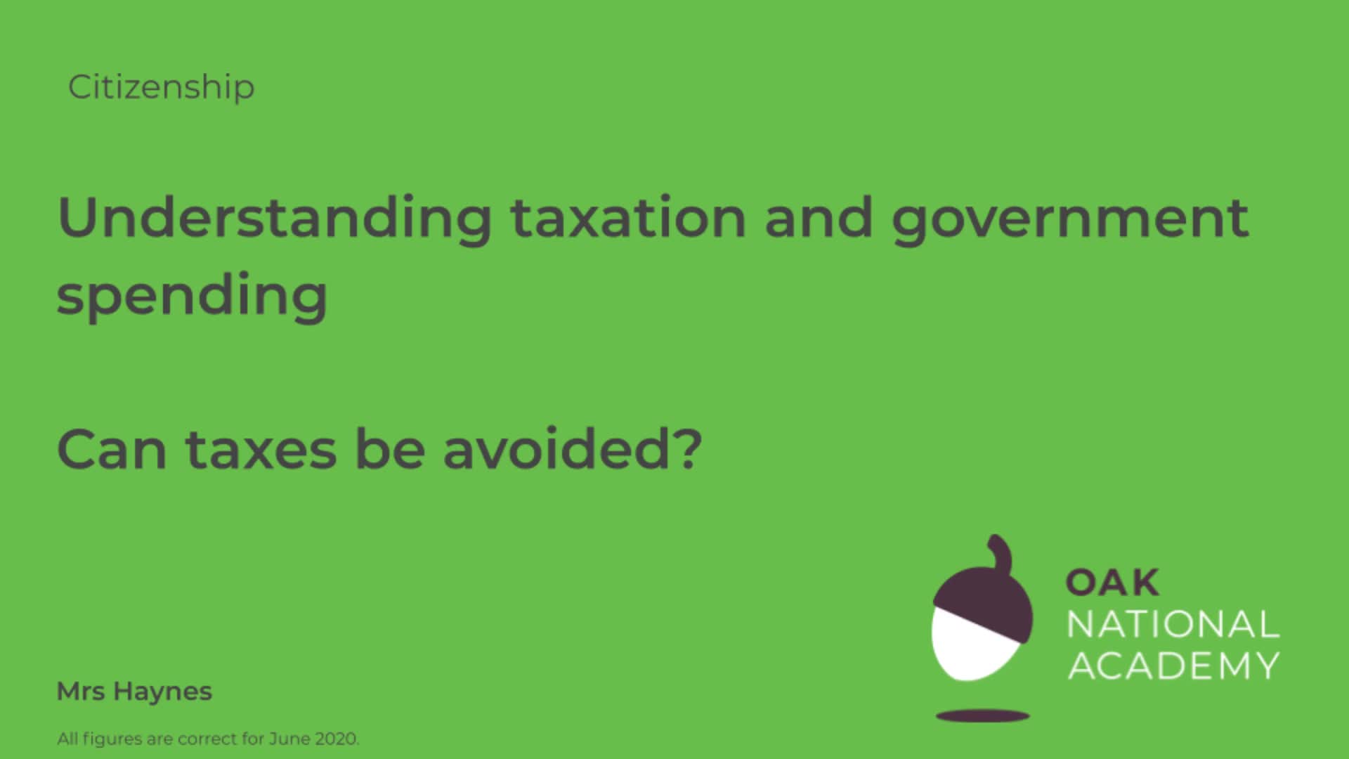 Understanding taxation and government spending. Can taxes be avoided?