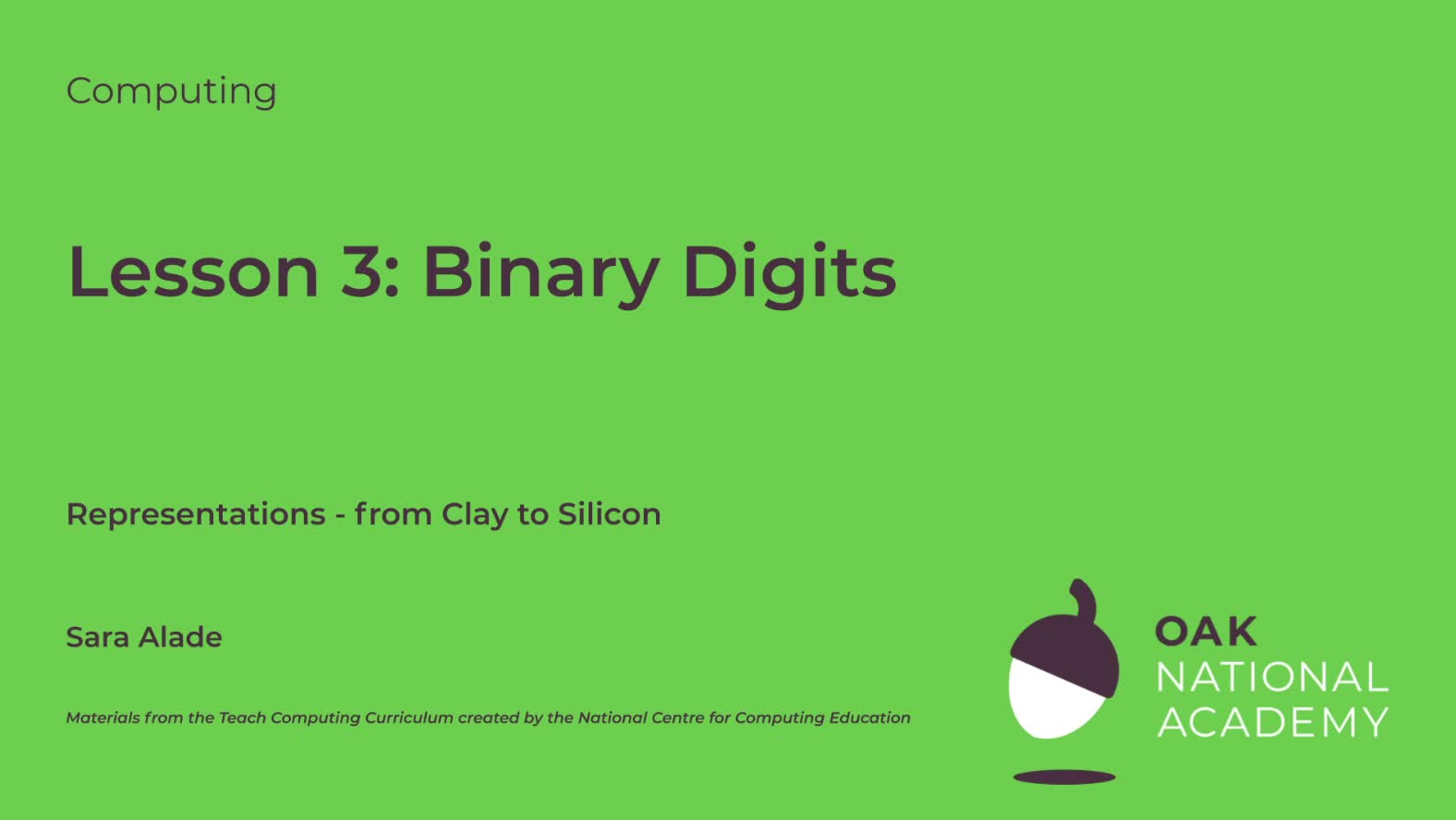 Binary Digits