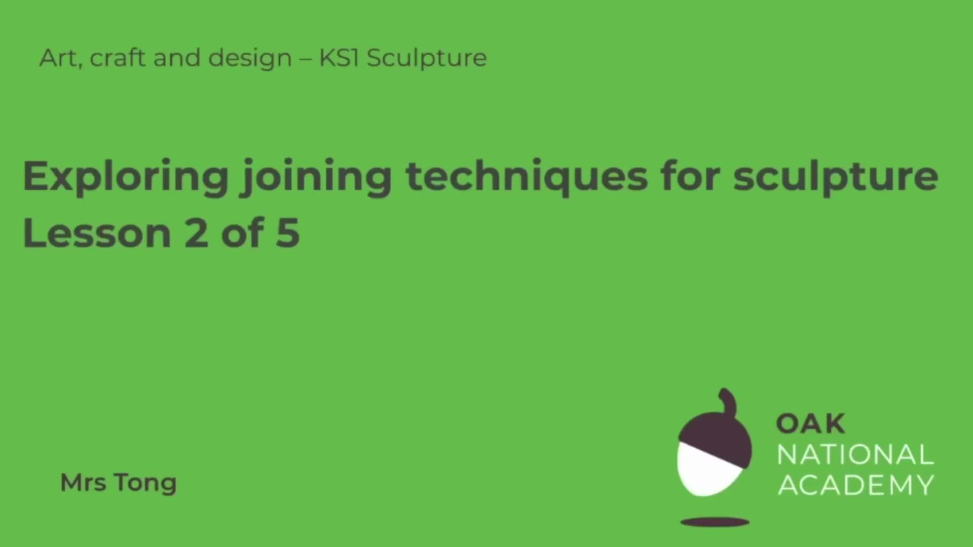 Exploring joining techniques for sculpture