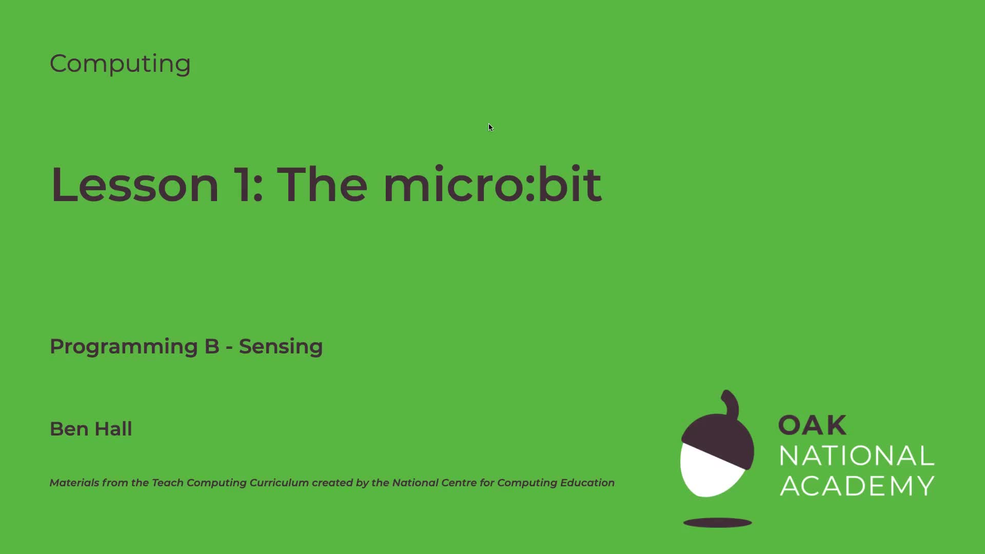 The micro:bit