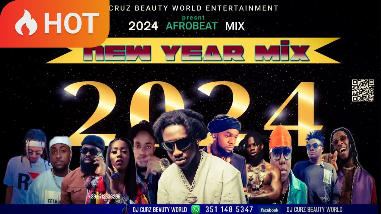 NEW YEAR MIX   LATEST NIGERIA AFROBEAT 2024 FT BURNA BOY REMA SALLIPOPI DJ CRUZ, DAVIDO , KIZZ DAN
