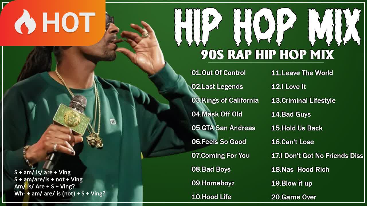 OLD SCHOOL RAP HIPHOP MIX --  TOP MUSIC MIX 2024 ( Aprenda inglês através de músicas )