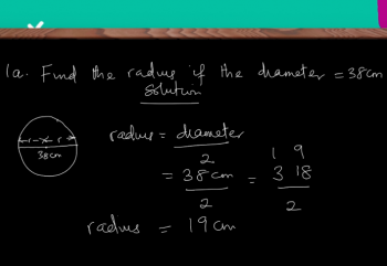 Finding Radius and Diameters