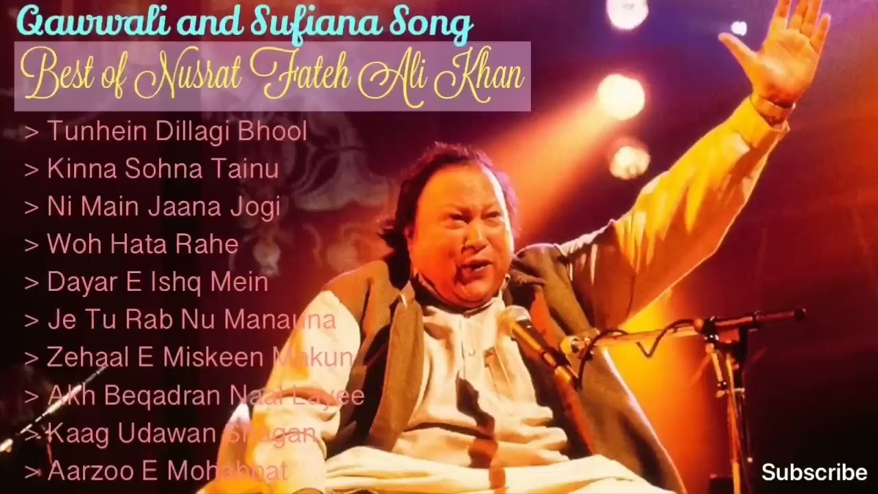Best of Nusrat Fateh Ali Khan -Top 10 Qawwali & Sufi Song | Best Arifana Kalam Nusrat Fateh Ali Khan